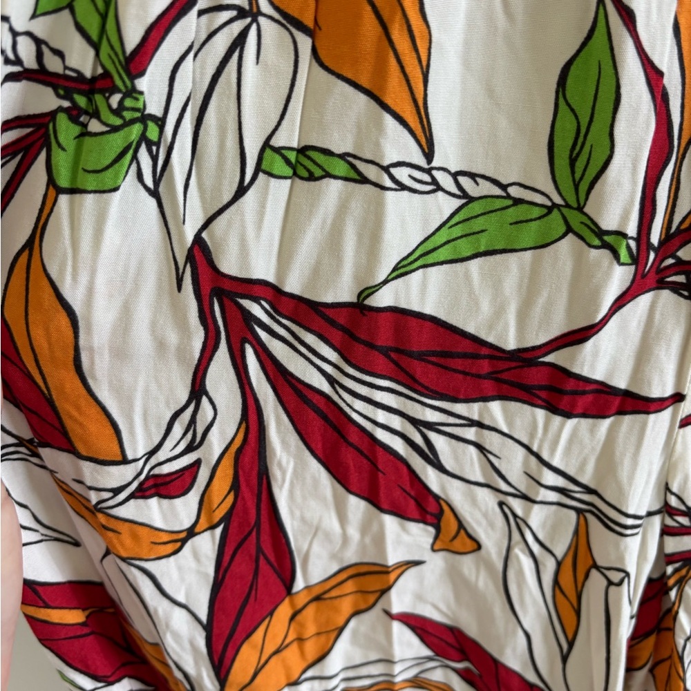 Aloha made me do it tropical print jumpsuit medium Hawaii spring summer - Picture 7 of 8